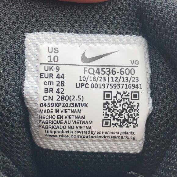 Nike Men's Alpha Menace 4 Shark SE Football Cleats Size 10 Red Black NWOB - Picture 11 of 11